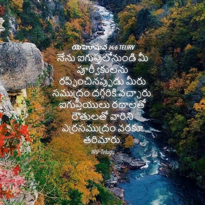 Picture 04 - యెహోషువ 24:6 TELIRV - నేను - Bible Verse Picture