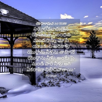 Picture 04 - యెహోషువ 3:13 TELIRV - సర్వలోకనాధుడైన - Bible Verse Picture