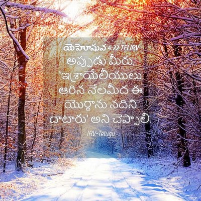 Picture 04 - యెహోషువ 4:22 TELIRV - అప్పుడు మీరు, - Bible Verse Picture