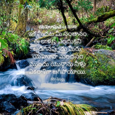 Picture 04 - యెహోషువ 4:6 TELIRV - ఇక మీదట మీ సంతానం ఈ - Bible Verse Picture