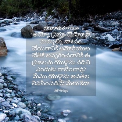 Picture 04 - యెహోషువ 7:7 TELIRV - “అయ్యో, ప్రభూ, - Bible Verse Picture