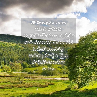 Picture 04 - యెహోషువ 8:15 TELIRV - యెహోషువ, - Bible Verse Picture