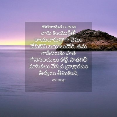 Picture 04 - యెహోషువ 9:4 TELIRV - వారు కుయుక్తితో, - Bible Verse Picture