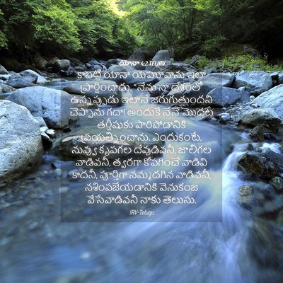 Picture 04 - యోనా 4:2 TELIRV - కాబట్టి యోనా - Bible Verse Picture