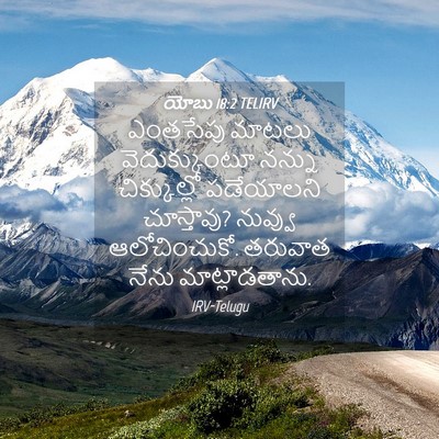 Picture 04 - యోబు 18:2 TELIRV - ఎంతసేపు మాటలు - Bible Verse Picture