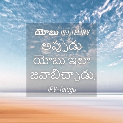 Picture 04 - యోబు 19:1 TELIRV - అప్పుడు యోబు ఇలా - Bible Verse Picture