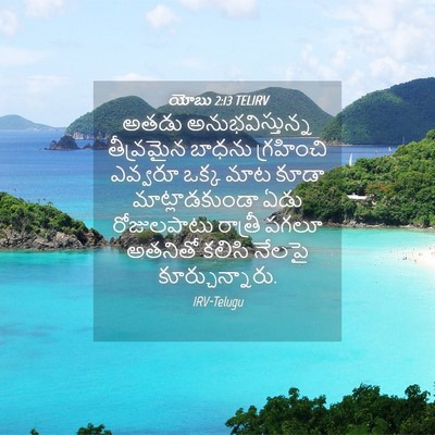 Picture 04 - యోబు 2:13 TELIRV - అతడు - Bible Verse Picture