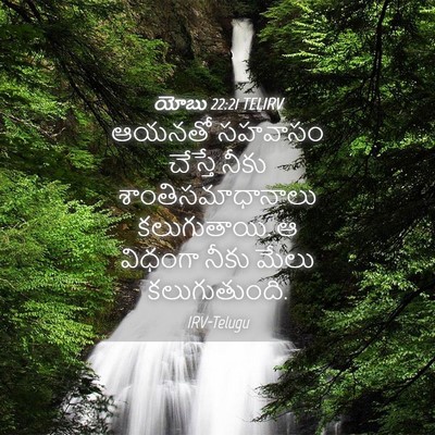 Picture 04 - యోబు 22:21 TELIRV - ఆయనతో సహవాసం - Bible Verse Picture