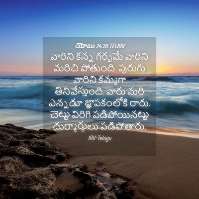 Picture 04 - యోబు 24:20 TELIRV - వారిని కన్న - Bible Verse Picture