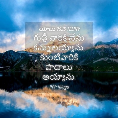 Picture 04 - యోబు 29:15 TELIRV - గుడ్డి వారికి - Bible Verse Picture