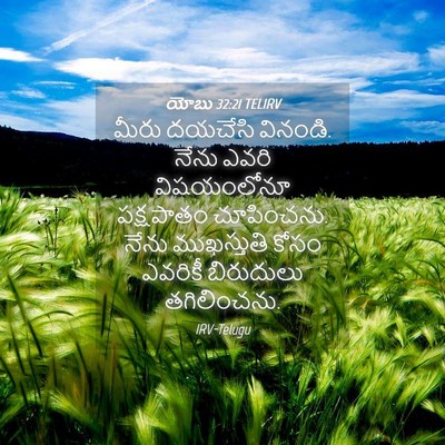 Picture 04 - యోబు 32:21 TELIRV - మీరు దయచేసి - Bible Verse Picture