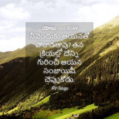 Picture 04 - యోబు 33:13 TELIRV - నీవెందుకు ఆయనతో - Bible Verse Picture