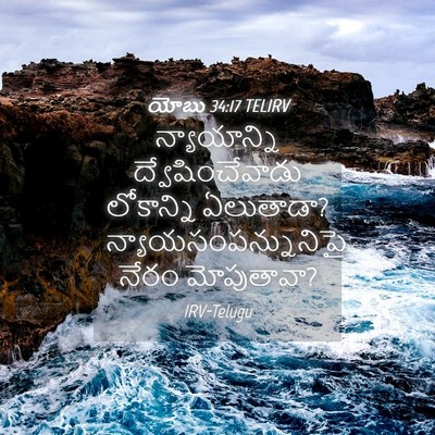 Picture 04 - యోబు 34:17 TELIRV - న్యాయాన్ని - Bible Verse Picture