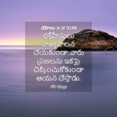 Picture 04 - యోబు 34:30 TELIRV - భక్తిహీనులు - Bible Verse Picture
