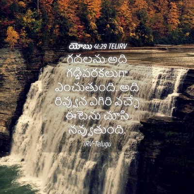 Picture 04 - యోబు 41:29 TELIRV - గదలను అది - Bible Verse Picture