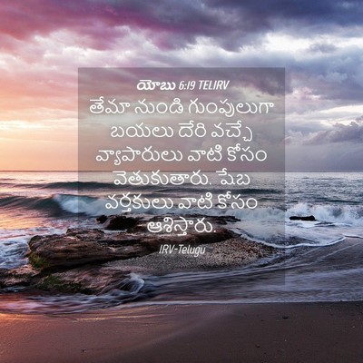 Picture 04 - యోబు 6:19 TELIRV - తేమా నుండి - Bible Verse Picture