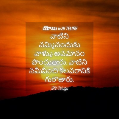 Picture 04 - యోబు 6:20 TELIRV - వాటిని - Bible Verse Picture