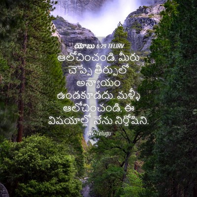 Picture 04 - యోబు 6:29 TELIRV - ఆలోచించండి. మీరు - Bible Verse Picture