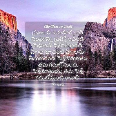 Picture 04 - యోవేలు 2:16 TELIRV - ప్రజలను - Bible Verse Picture