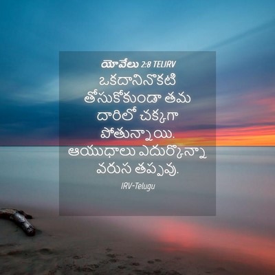 Picture 04 - యోవేలు 2:8 TELIRV - ఒకదానినొకటి - Bible Verse Picture