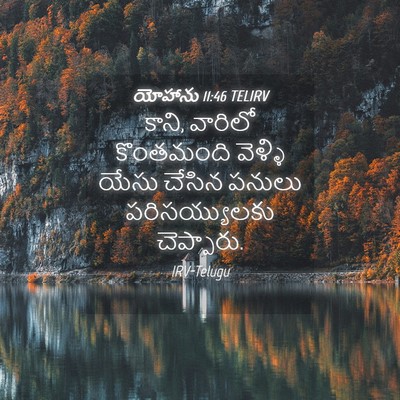 Picture 04 - యోహాను 11:46 TELIRV - కాని, వారిలో - Bible Verse Picture