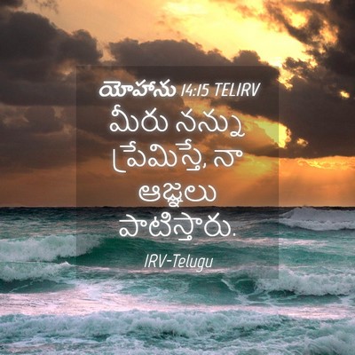 Picture 04 - యోహాను 14:15 TELIRV - మీరు నన్ను - Bible Verse Picture