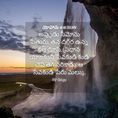 Picture 04 - యోహాను 18:10 TELIRV - అప్పుడు సీమోను - Bible Verse Picture