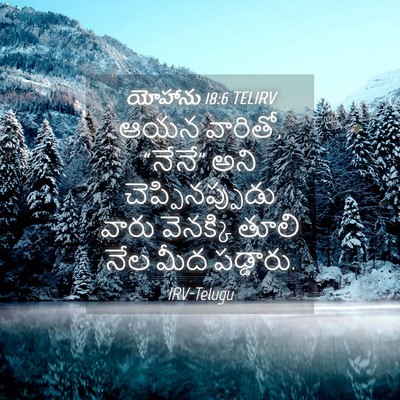 Picture 04 - యోహాను 18:6 TELIRV - ఆయన వారితో, “నేనే” - Bible Verse Picture