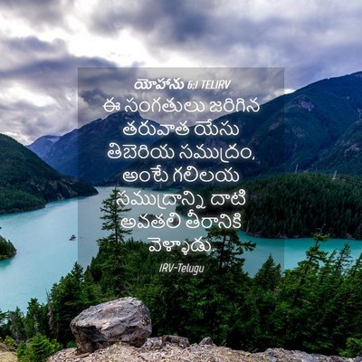 Picture 04 - యోహాను 6:1 TELIRV - ఈ సంగతులు జరిగిన - Bible Verse Picture