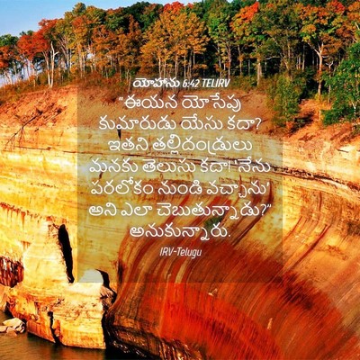 Picture 04 - యోహాను 6:42 TELIRV - “ఈయన యోసేపు - Bible Verse Picture