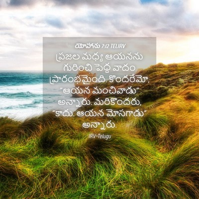Picture 04 - యోహాను 7:12 TELIRV - ప్రజల మధ్య ఆయనను - Bible Verse Picture