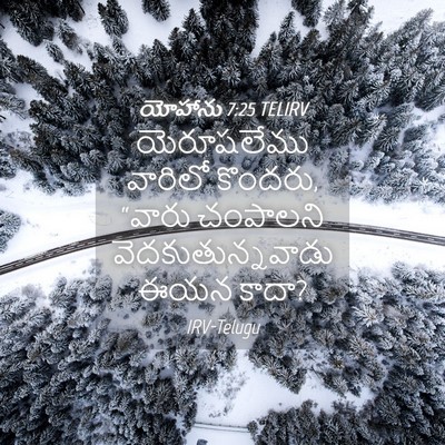 Picture 04 - యోహాను 7:25 TELIRV - యెరూషలేము వారిలో - Bible Verse Picture