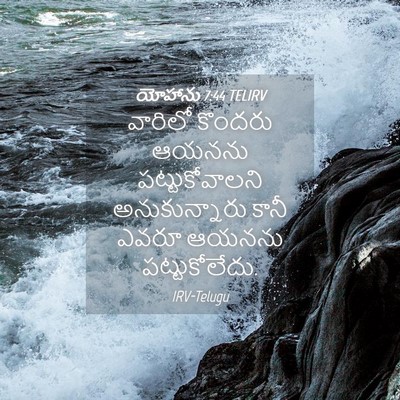 Picture 04 - యోహాను 7:44 TELIRV - వారిలో కొందరు - Bible Verse Picture