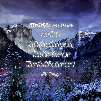 Picture 04 - యోహాను 7:47 TELIRV - దానికి - Bible Verse Picture