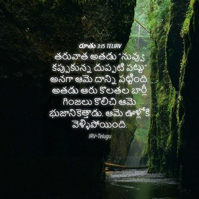 Picture 04 - రూతు 3:15 TELIRV - తరువాత అతడు - Bible Verse Picture