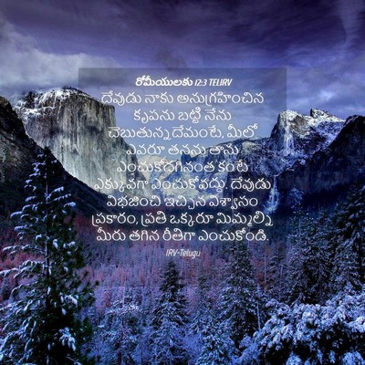 Picture 04 - రోమీయులకు 12:3 TELIRV - దేవుడు నాకు - Bible Verse Picture