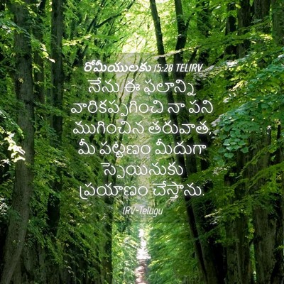 Picture 04 - రోమీయులకు 15:28 TELIRV - నేను ఈ ఫలాన్ని - Bible Verse Picture