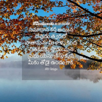 Picture 04 - రోమీయులకు 16:20 TELIRV - సమాధాన కర్త అయిన - Bible Verse Picture