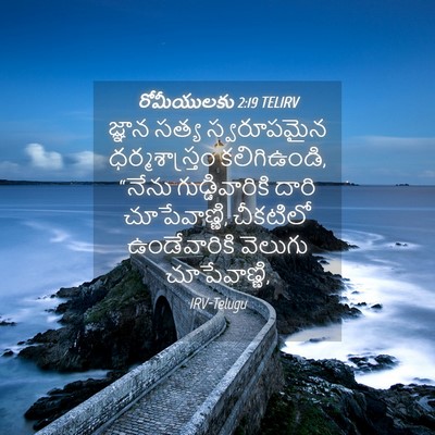 Picture 04 - రోమీయులకు 2:19 TELIRV - జ్ఞాన సత్య - Bible Verse Picture