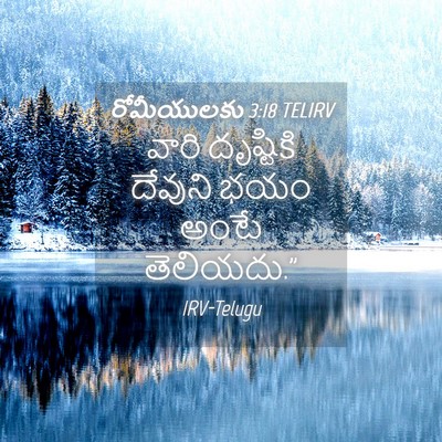 Picture 04 - రోమీయులకు 3:18 TELIRV - వారి దృష్టికి - Bible Verse Picture
