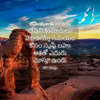 Picture 04 - రోమీయులకు 8:19 TELIRV - దేవుని కుమారులు - Bible Verse Picture