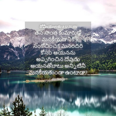 Picture 04 - రోమీయులకు 8:32 TELIRV - తన సొంత - Bible Verse Picture
