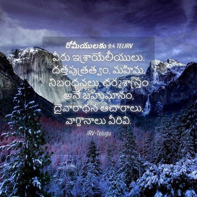 Picture 04 - రోమీయులకు 9:4 TELIRV - వీరు - Bible Verse Picture