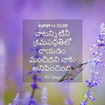 Picture 04 - లూకా 1:4 TELIRV - వాటన్నిటినీ - Bible Verse Picture