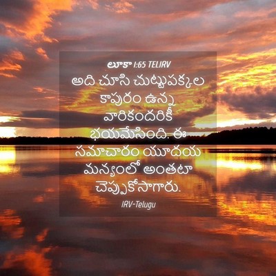 Picture 04 - లూకా 1:65 TELIRV - అది చూసి - Bible Verse Picture