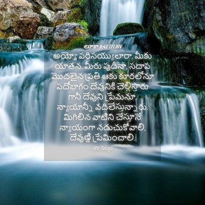 Picture 04 - లూకా 11:42 TELIRV - అయ్యో - Bible Verse Picture