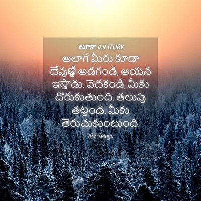 Picture 04 - లూకా 11:9 TELIRV - అలాగే మీరు కూడా - Bible Verse Picture