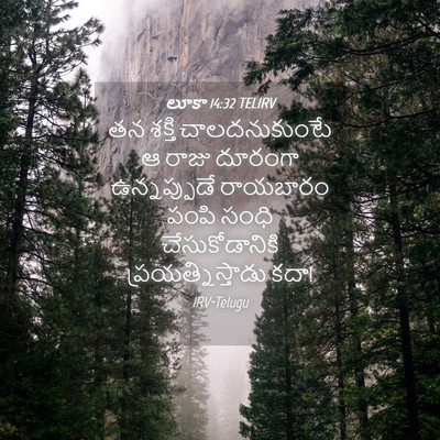 Picture 04 - లూకా 14:32 TELIRV - తన శక్తి - Bible Verse Picture
