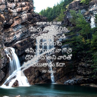 Picture 04 - లూకా 15:6 TELIRV - ‘మీరు నాతో కలిసి - Bible Verse Picture