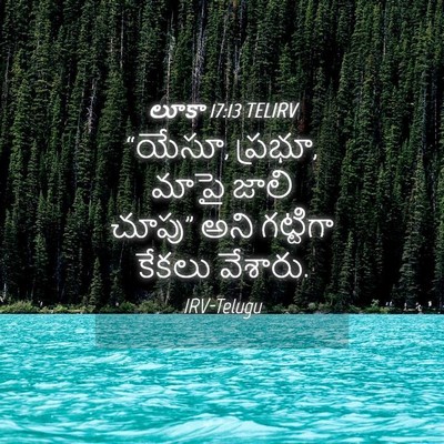 Picture 04 - లూకా 17:13 TELIRV - “యేసూ, ప్రభూ, మాపై - Bible Verse Picture
